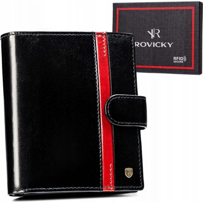 Rovicky Classic - Heren Portefeuille - Echt Leer - RFID Bescherming - Verticaal Model