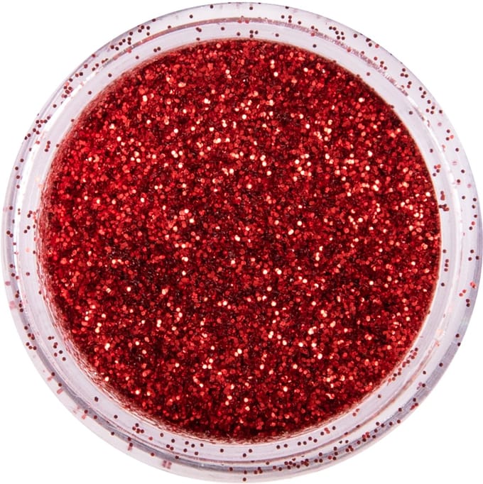 PXP biodegradable powder glitter 2.5 gr. laser red - Feestjecreatief