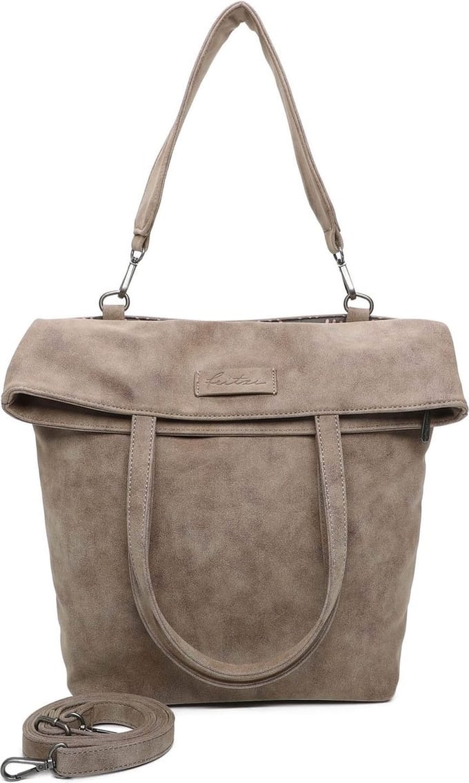 Fritzi aus Preußen Schoudertas Vintage Roja01 Tote Old Wood Bruine