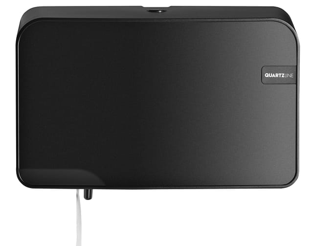 Quartz Black compact en traditioneel Duo Toiletrolhouder (441052)