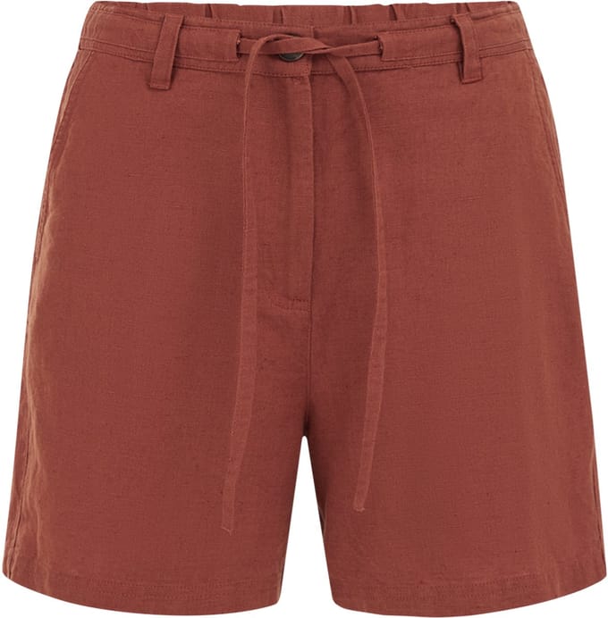 WE Fashion Dames short van linnenmix