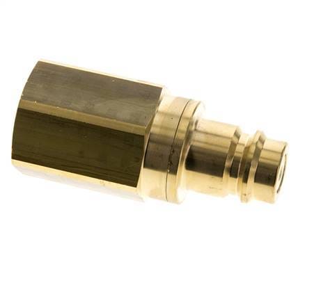 Messing DN 19 Luchtkoppeling Insteeknippel G 3/4 inch Binnendraad Double Shut-Off - CLP19-F-B-SV-034