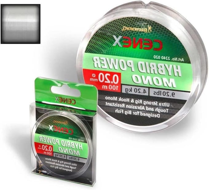 Vislijn Monofilament - Krachtige Lijn - Vissen Grote Vissen - Optimale Parameters - 022 mm 100m - Transparant