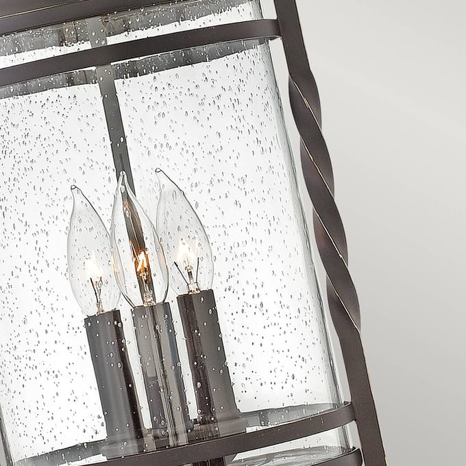 Hinkley LED Buiten Hanglamp Casa | 3X E14 Max 40W | IP44 | Dimbaar | Olde Black