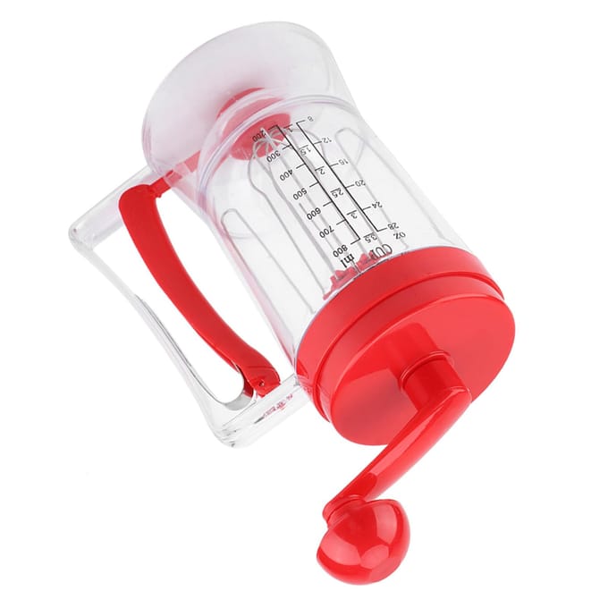 Handheld Handmatige Pannenkoek Cupcake Beslag Mixer Dispenser Blender Machine Bakgereedschap red