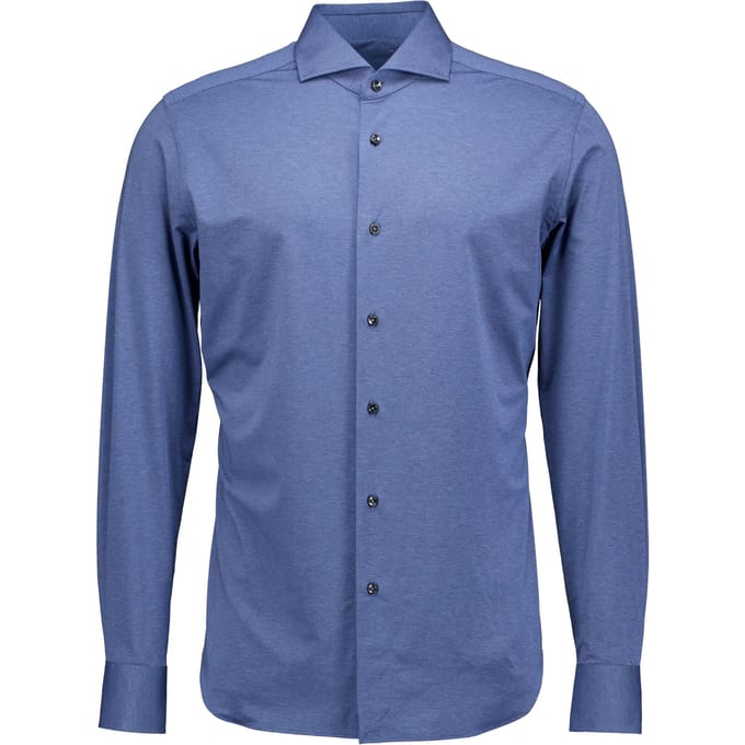 Xacus Active Shirt Lange Mouw Overhemden Blauw Act520ml/31633