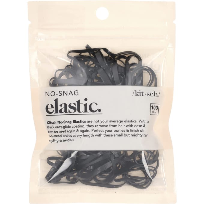 Kitsch, Élastomères sans accrocs, Noir, 100 pièces. gray