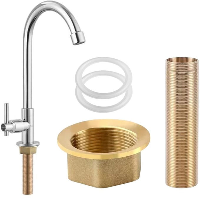 Dailygoods - Kraan verlengingsset - Messing verlengstuk