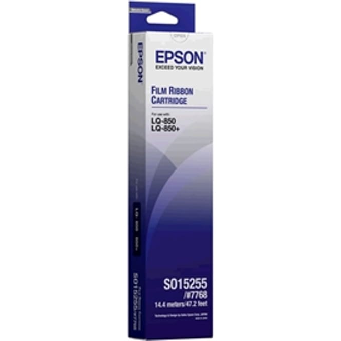 Epson S015255 carbon inktlint zwart (origineel)