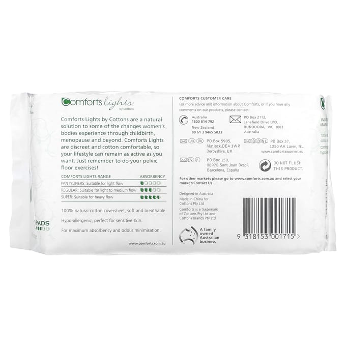 Katoen, Comfort Light, Regular, 12 stuks