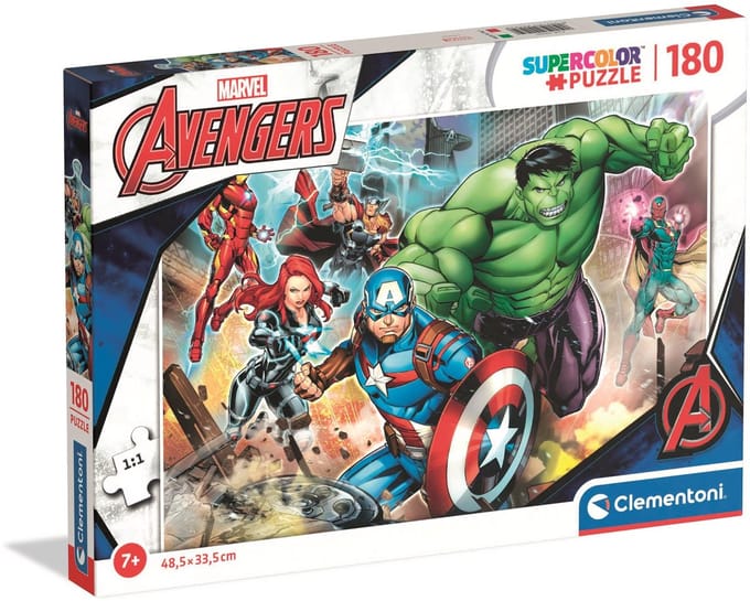 Clementoni - Puzzel - 180 Stukjes - Avengers - Puzzel Voor Kinderen - Vanaf 7 Jaar