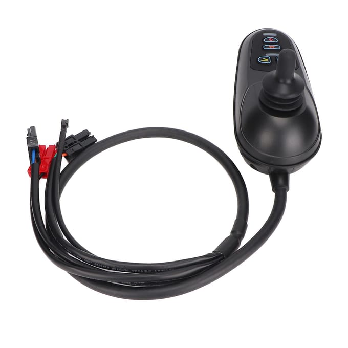 Zwarte Elektrische Rolstoel Controller Universeel Hoge Gevoeligheid Waterdicht IPX5 Slimme Joystick black