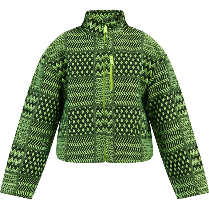 Mymo Blouson Meisje Neongroen Zwart