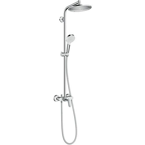 Hansgrohe Crometta S 240 opbouw regendoucheset – zonder thermostaat – Ø24 cm hoofddouche – 2-standen handdouche – chroom