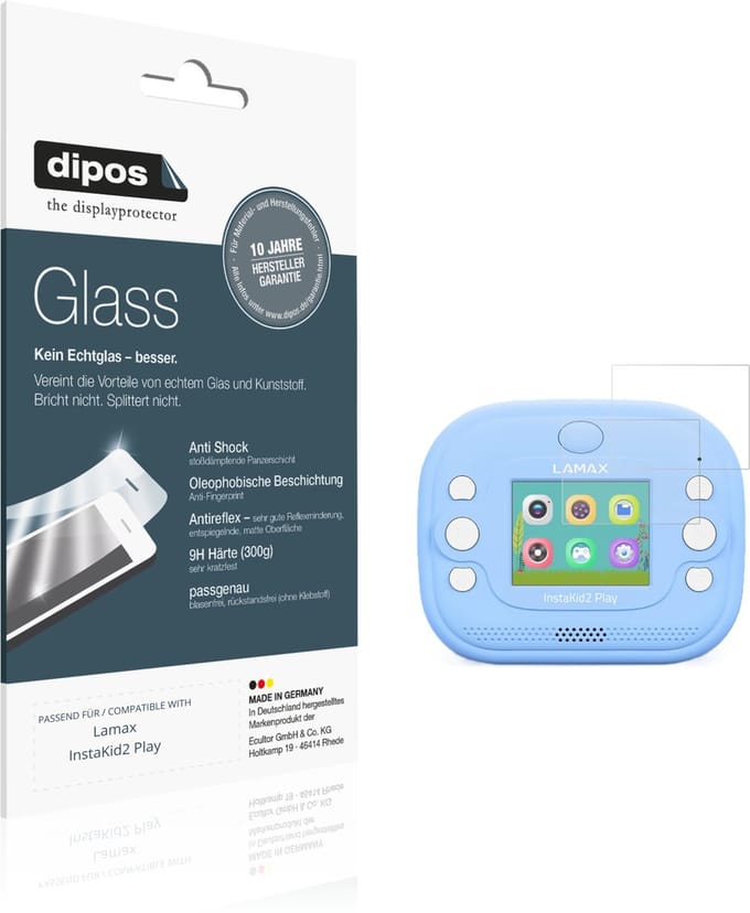dipos – 2x Matte Pantserfolie geschikt voor Lamax InstaKid2 Play | 9H Screenprotector