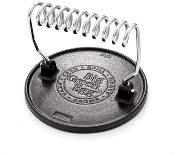 Big Green Egg BBQ Cast Iron Grill Press