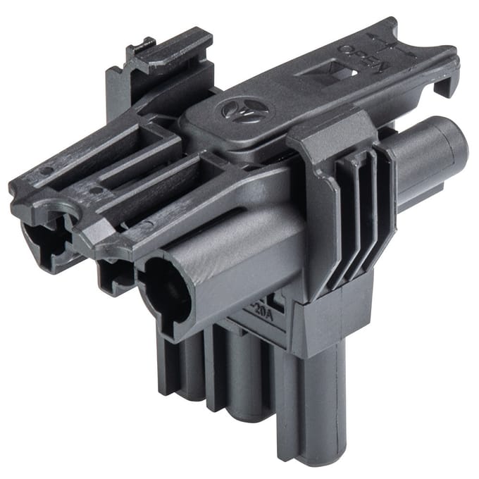 Wieland GST18I3 T-splitter zwarte cascade montageoptie - 92.030.3153.1 - E3JWF