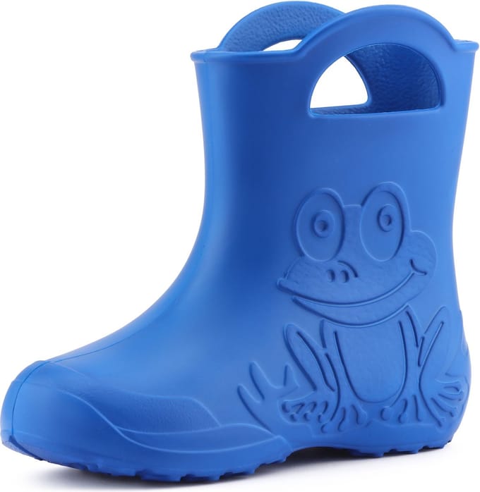 Ladeheid LA-CA-Frog Kinder Regenlaarzen - Rubber - Licht - EVA - Blauw - 26/27