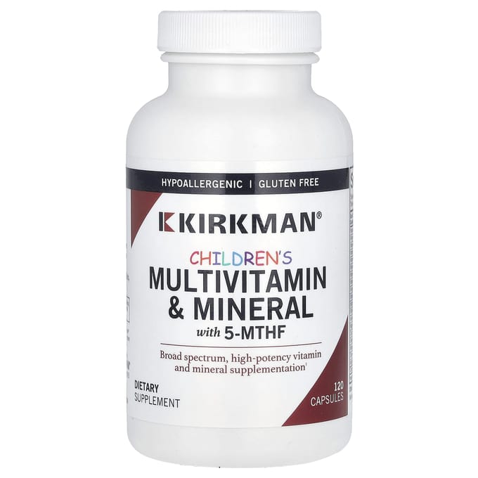Kirkman Labs, Kinder Multivitaminen en Mineralen met 5-MTHF, 120 Capsules