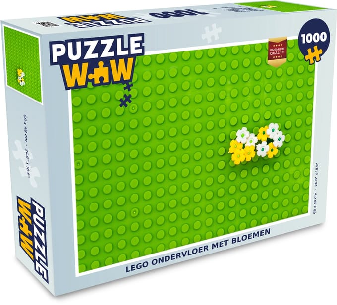Puzzel Ondervloer met bloemen - Legpuzzel - Puzzel 1000 stukjes volwassenen