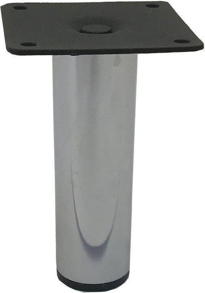 FLE - Stalen meubelpoot chroom rond ø 3 cm en hoogte 10 cm