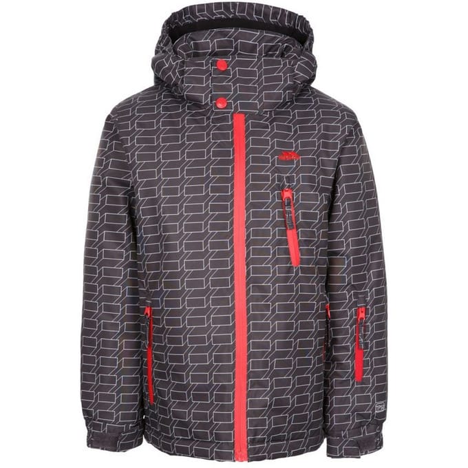 Trespass Jongens TP50 Waterdichte Ski jas (Donkergrijs)