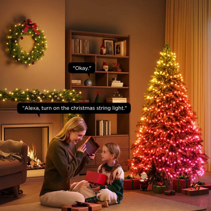 Govee Christmas String Lights 2 20 m - kerstverlichting - RGBWIC - app-bediening - Alexa/Google - Matter compatibel