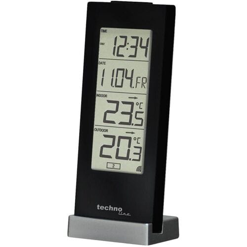 Technoline Weerstation WS 9767 Radiogestuurd Met temperatuurweergave Met 1 buitensensor tot 30 m