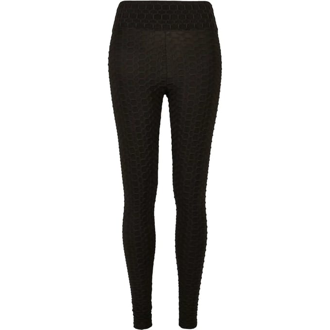 Urban Classics - High Waist Honeycomb Sportlegging - M - Zwart