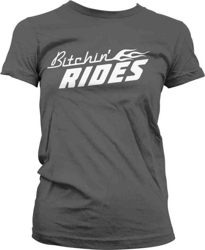 Bitchin' Rides Dames Tshirt -S- Logo Grijs