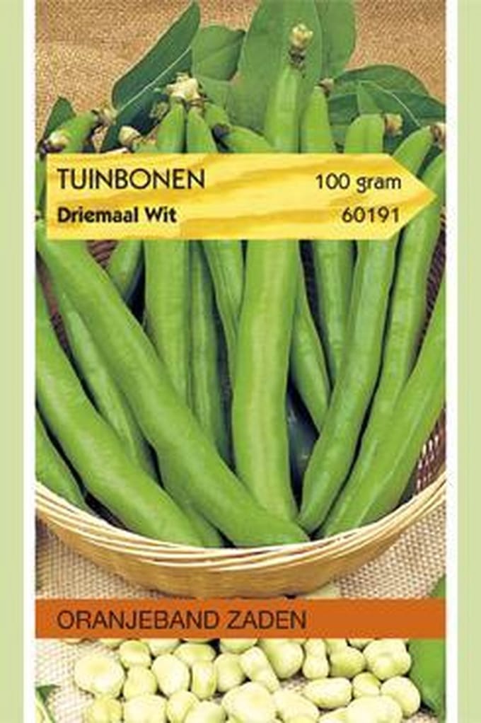 Tuinbonen Driemaal Wit, 100 gram