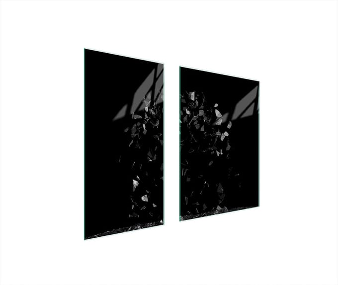 TMK ArtDeko - Snijplank - Glas - 75x52 cm - Zwart