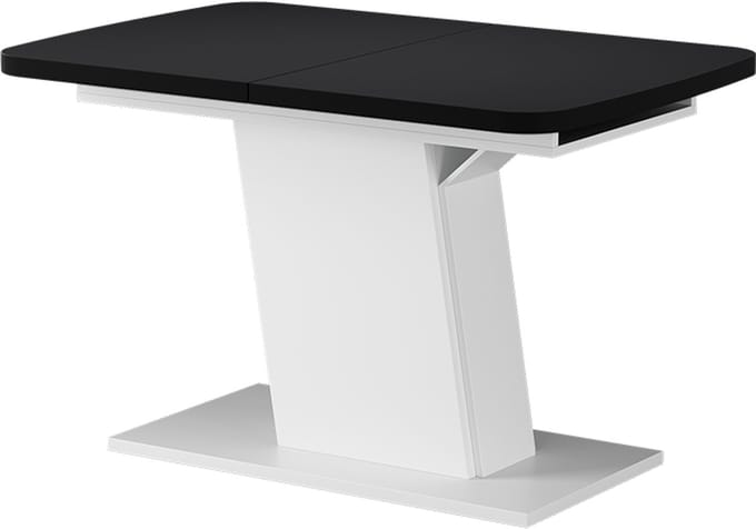 Vicco Eettafel Fenaro, Zwart/Wit, 120-160 x 80 cm uitschuifbaar