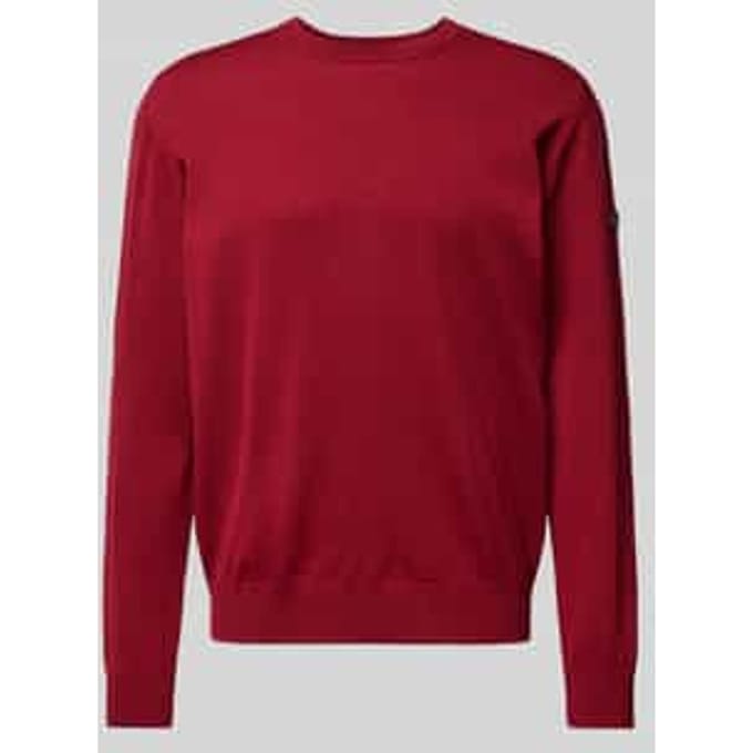 Regular fit gebreide pullover van zuivere scheerwol