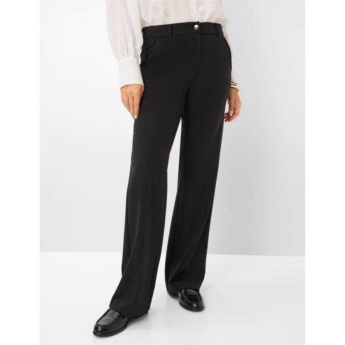 Brax Dames Palazzobroek  Style MAINE BLACK, zwart, maat 36