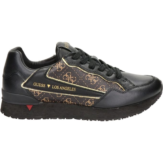 GUESS - maat 42- Genova Heren Sneakers - Bruin-Ocra