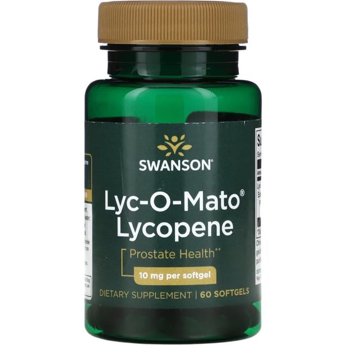 Swanson, Lyc-O-Mato Lycopène, 10 mg, 60 capsules molles