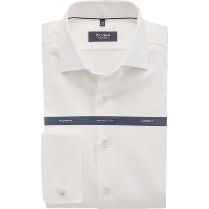 OLYMP Signature Overhemd, Tailored Fit, Signature Kent, Champagne