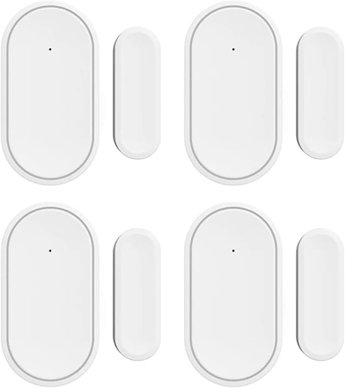 Draadloze Deuralarm - Mini Sensor - Huis Beveiligen - App Meldingen - 5 Stuks - Wit