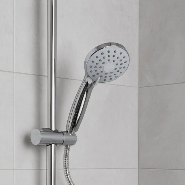 Douchekop met Verstelbare Douche Stang & Flexibele RVS Doucheslang – 4 Standen – Universele Douche Set – Anti-Twist – Zilver