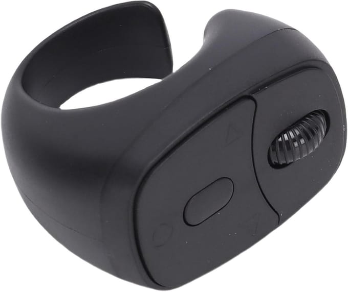 Draadloze Bluetooth Ring Controller met Scrollwiel voor Sociale Media, Oplaadbare Vingerbediening voor Smartphone en Tablet, Ideaal voor Gemakkelijk Scrolling