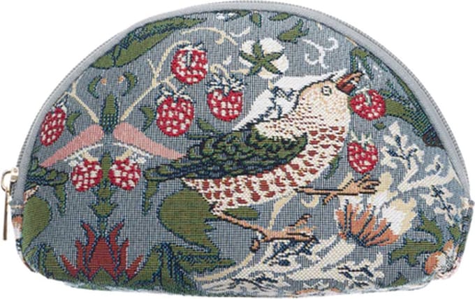 Make-up tas - Strawberry Thief Grey - Grijs - William Morris