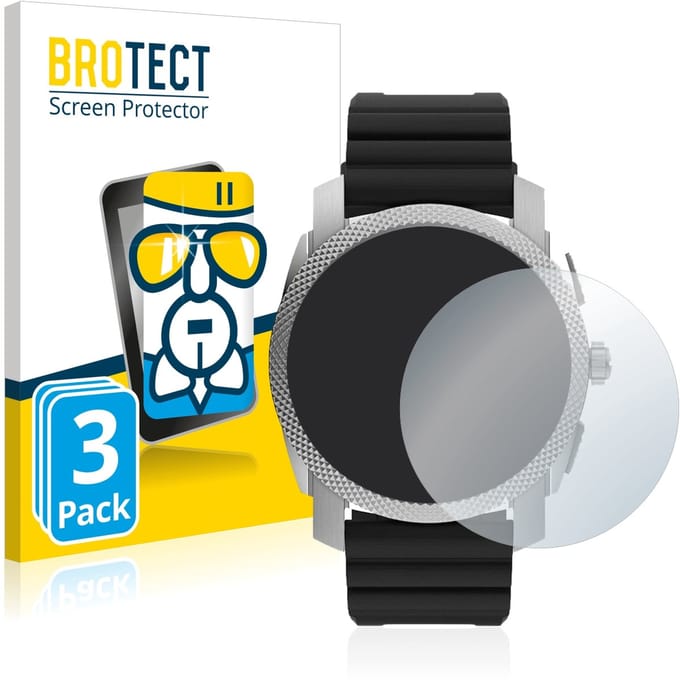 Screenprotector 3 Stuks voor Fossil Gen 6 Hybrid Machine (45mm) Beschermglas transparant
