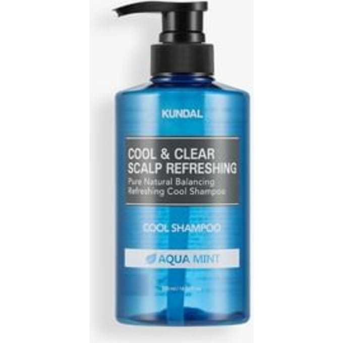 Kundal, Cool & Clear Verfrissende Shampoo voor de Hoofdhuid, Aqua Munt, 16,9 fl oz (500ml) black