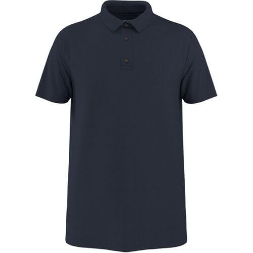 ESMARA MEN Heren polo met linnen (Marineblauw, M)