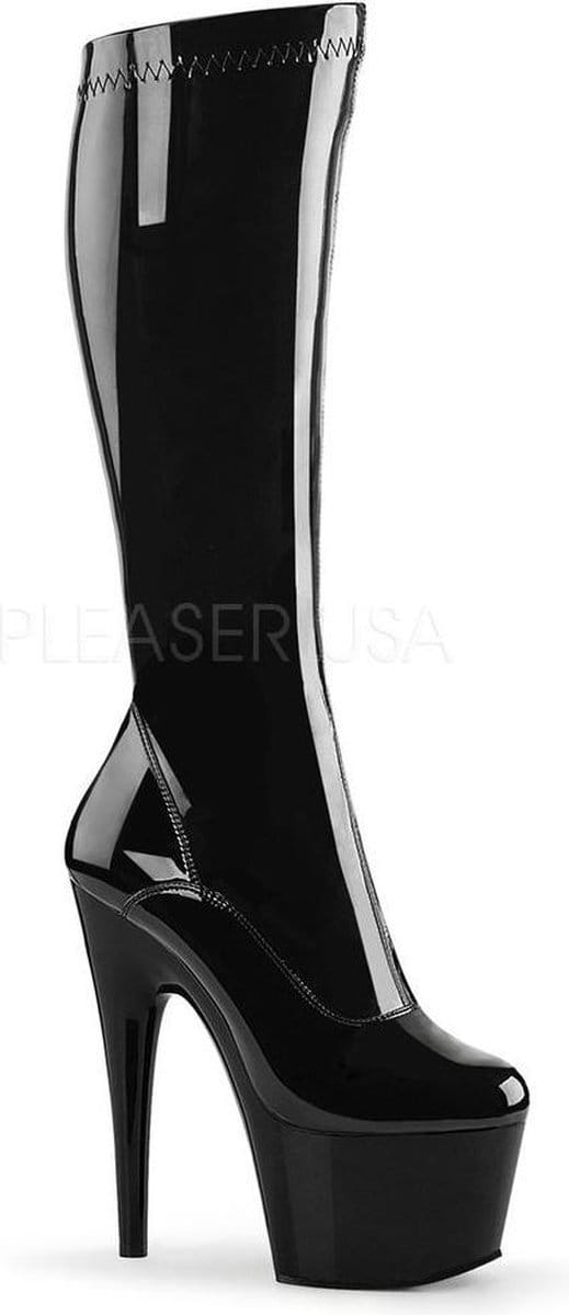Pleaser Laarzen -38 Shoes- ADORE-2000 US 8 Zwart