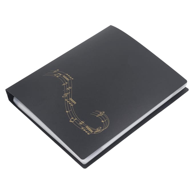 Bladmuziekmap PP 60 pagina's capaciteit Beschrijfbare muziekbladmap Papieropslaghouder gray