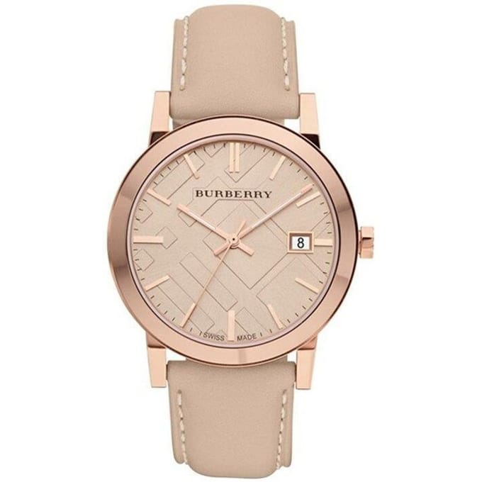 Burberry BU9014 Tan Dial Lederen Band Vrouwenhorloge