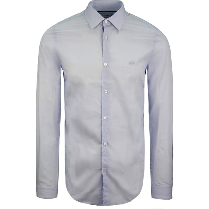 Lacoste Slim Fit Heren Overhemd Lichtblauw