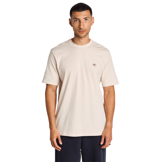 Adidas adicolor T-shirts Heren - Beige - Maat M - Katoen Jersey